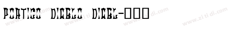 Portico Diablo Diabl字体转换
